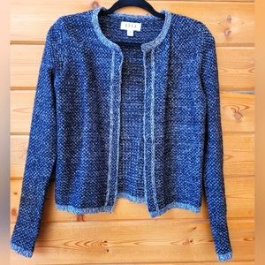ELLE Tweed Sweater Cardigan